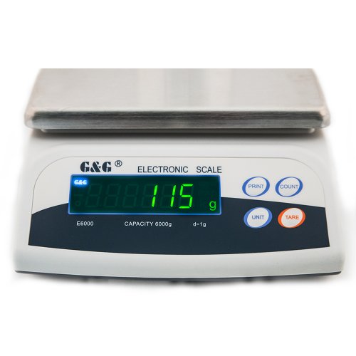 Elektronická váha G&G E6000 | 6kg x 1g